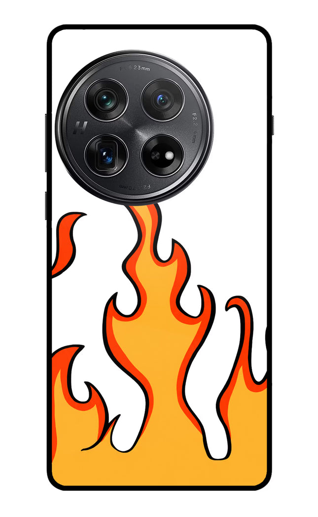 Fired Up – White Oneplus 12 Glass Case