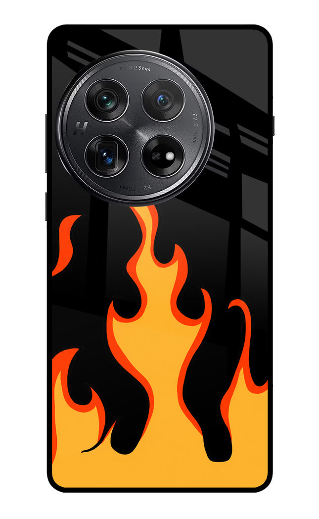 Fired Up – Black Oneplus 12 Glass Case