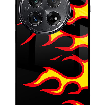 Side Sweep Flames Oneplus 12 Glass Case