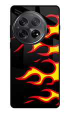 Side Sweep Flames Oneplus 12 Glass Case