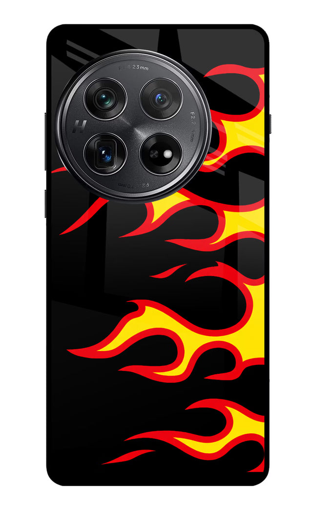 Side Sweep Flames Oneplus 12 Glass Case