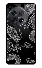 Twin Dragons Oneplus 12 Glass Case