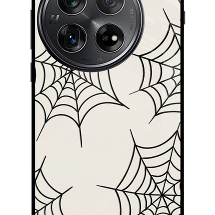 Spider Web Oneplus 12 Glass Case