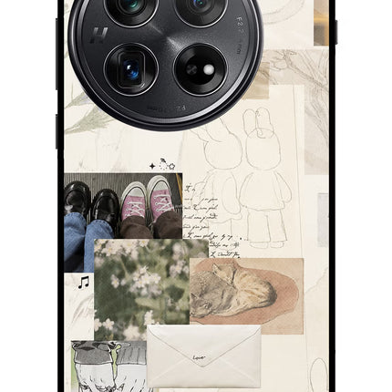 Soft Aesthetic Oneplus 12 Glass Case