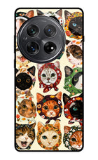 Cool Cat Oneplus 12 Glass Case