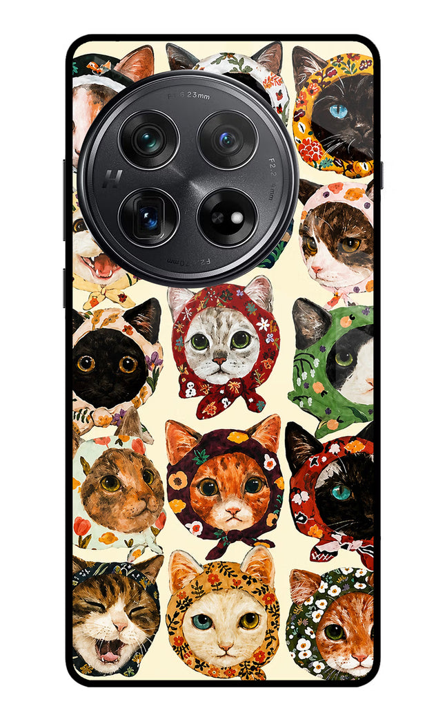 Cool Cat Oneplus 12 Glass Case