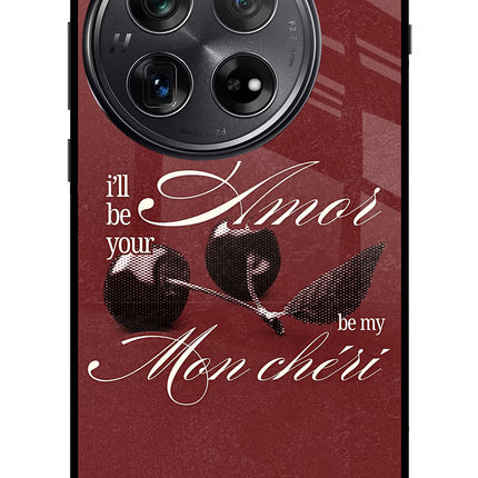 Velvet Cherry Oneplus 12 Glass Case