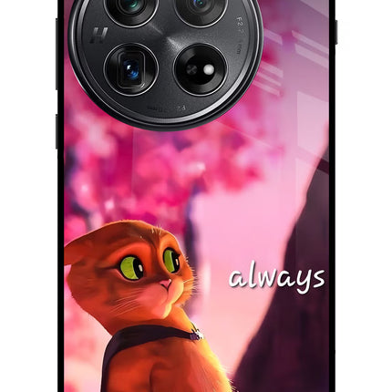 Always Cat Oneplus 12 Glass Case
