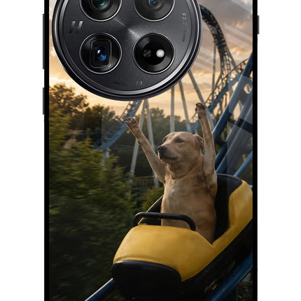 Rollercoaster Dog Oneplus 12 Glass Case