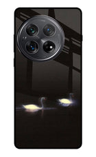 Silent Swans Oneplus 12 Glass Case Back Cover by Casekaro
