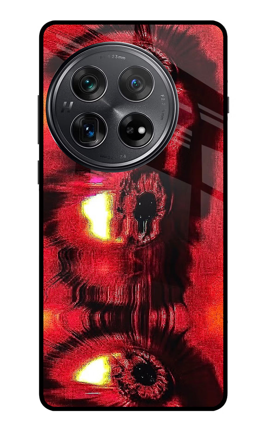Fire Eye Oneplus 12 Back Cover, Glass case