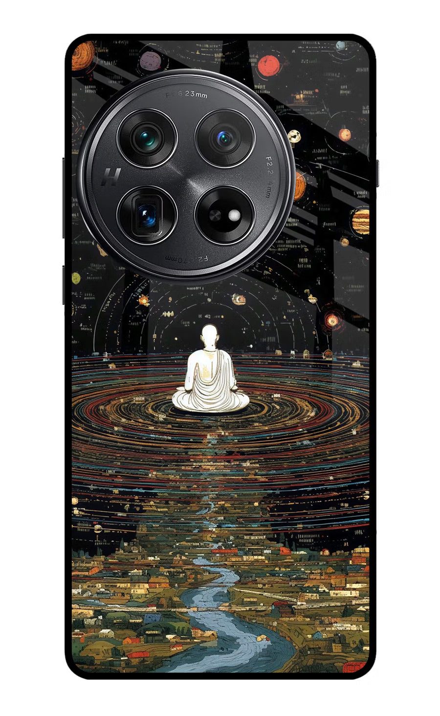 Space Monk Oneplus 12 Back Cover, Glass case