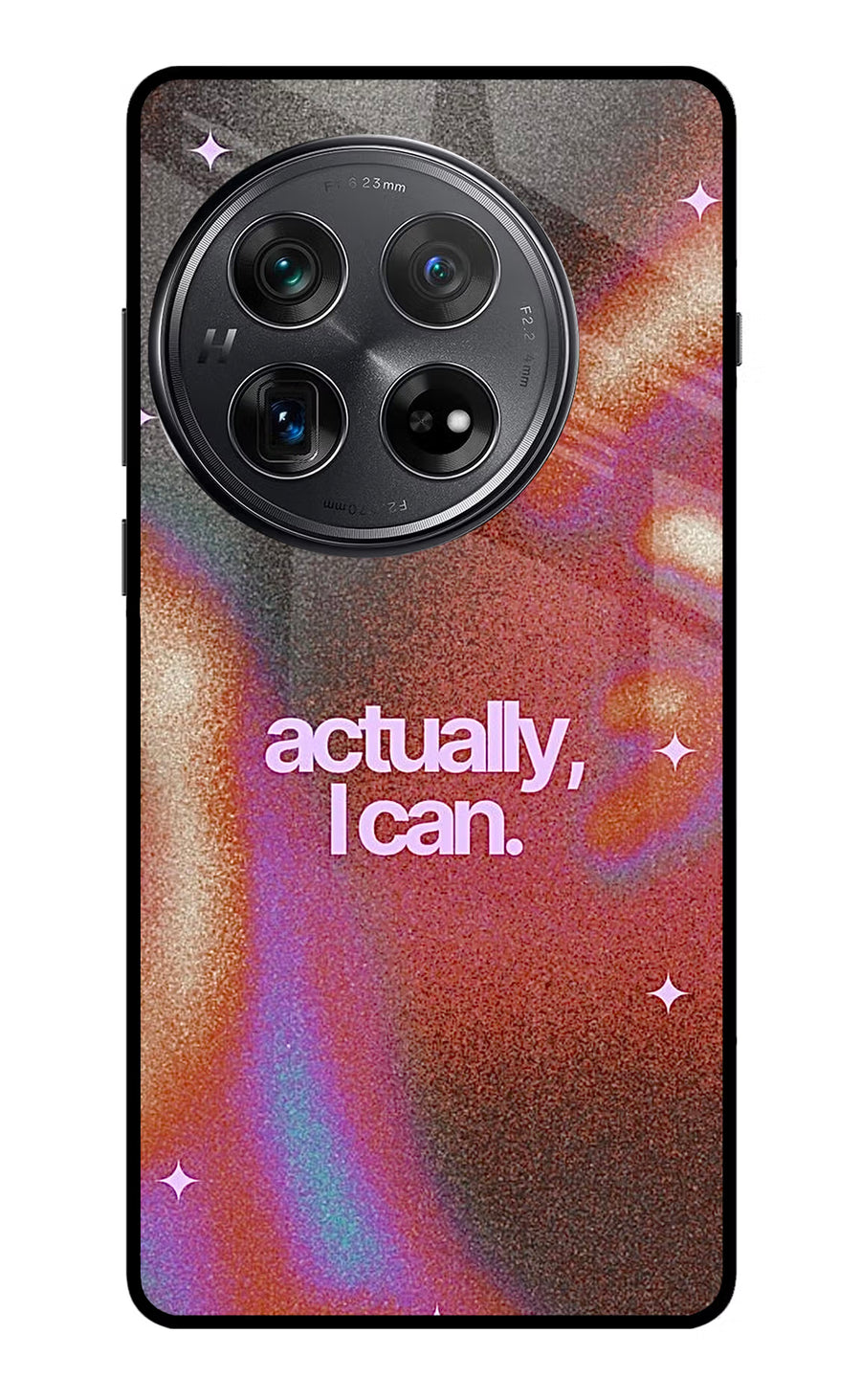 Pink Aura Oneplus 12 Back Cover, Glass case