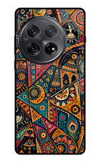 Folk Print Oneplus 12 Glass Case