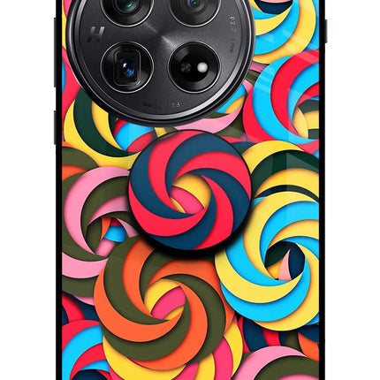 Spiral Pattern Oneplus 12 Glass Case