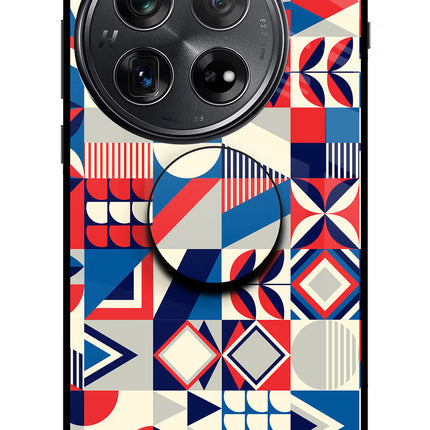 Colorful Pattern Oneplus 12 Glass Case