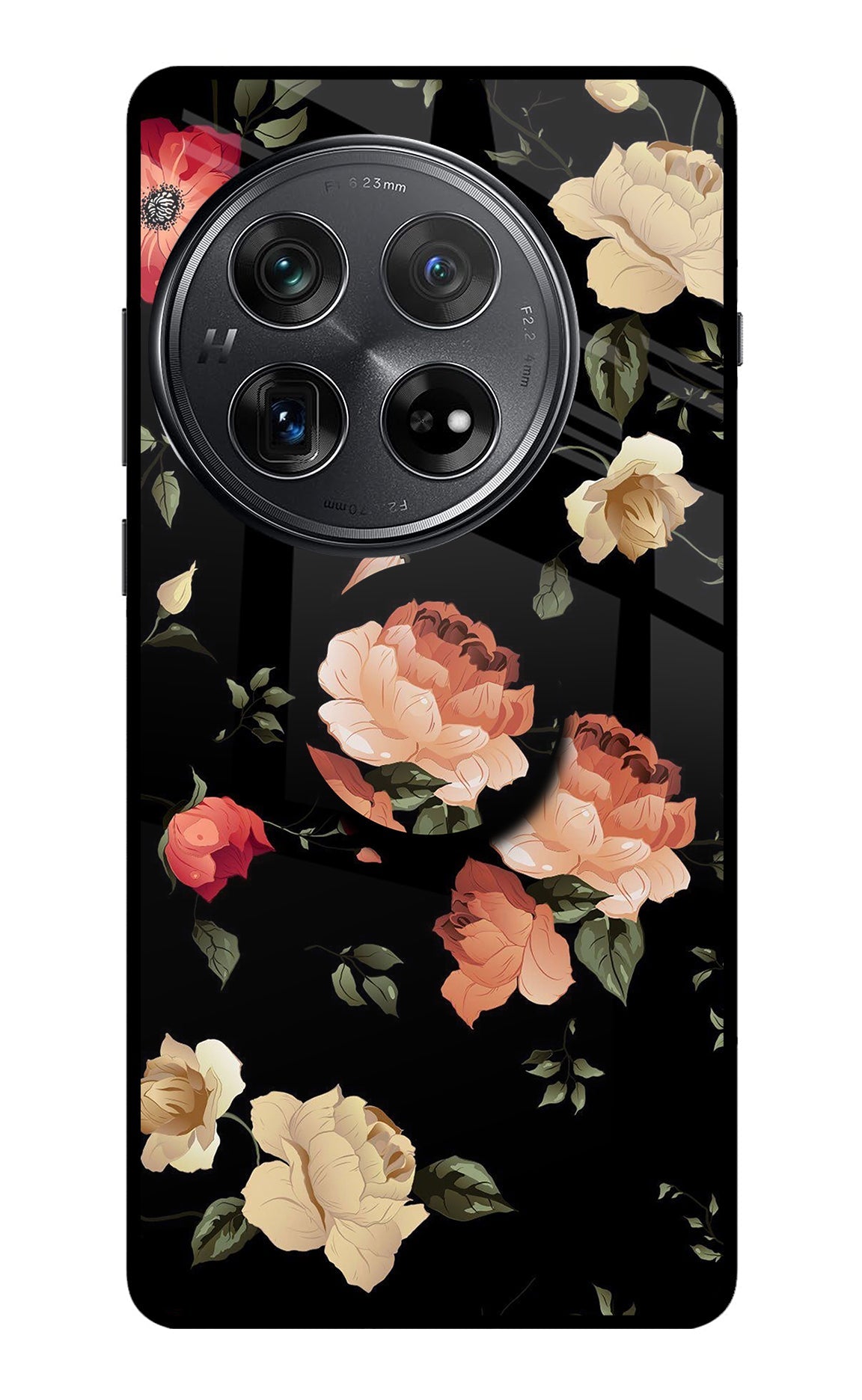 Flowers Oneplus 12 Glass Case