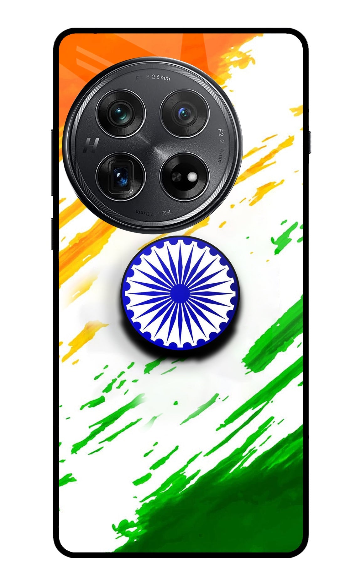 Indian Flag Ashoka Chakra Oneplus 12 Glass Case