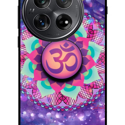 Om Purple Oneplus 12 Glass Case