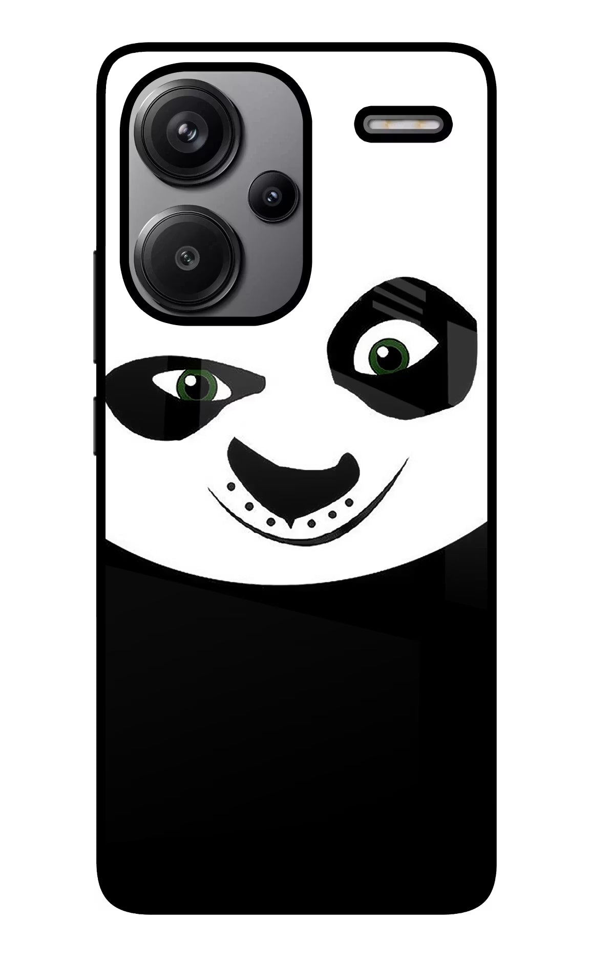 Panda Redmi Note 13 Pro+ 5G Glass Case Back Cover by Casekaro