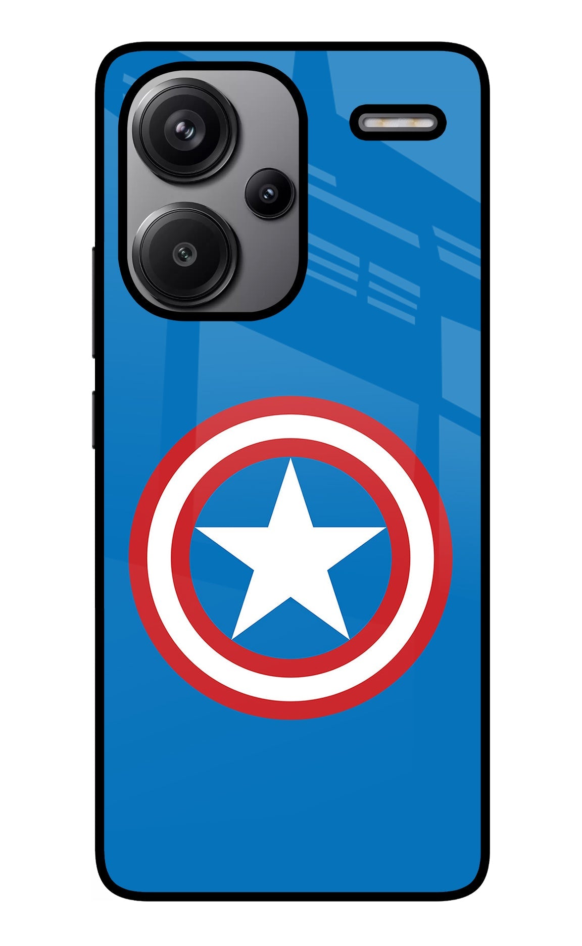 Captain America Logo Redmi Note 13 Pro+ 5G Glass Case