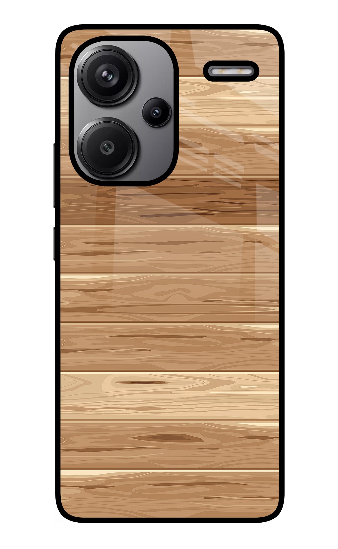 Wooden Vector Redmi Note 13 Pro+ 5G Back Cover