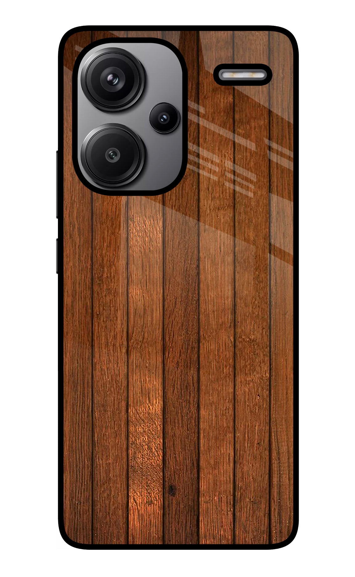 Wooden Artwork Bands Redmi Note 13 Pro+ 5G Back Cover