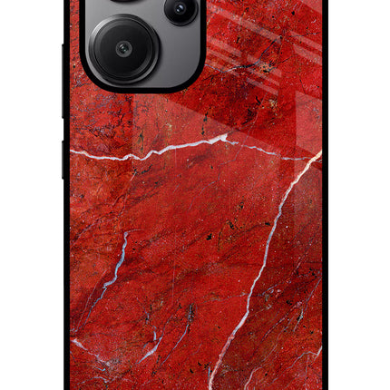 Red Marble Design Redmi Note 13 Pro+ 5G Glass Case
