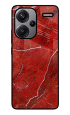 Red Marble Design Redmi Note 13 Pro+ 5G Glass Case