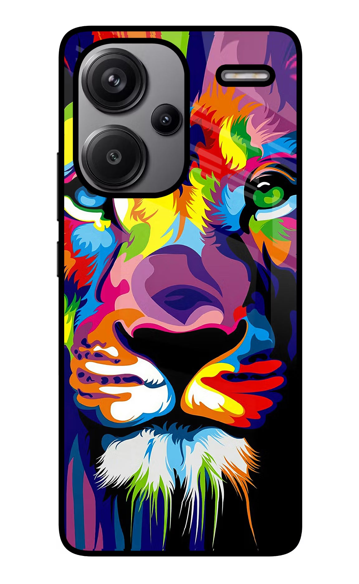 Lion Redmi Note 13 Pro+ 5G Glass Case Back Cover by Casekaro