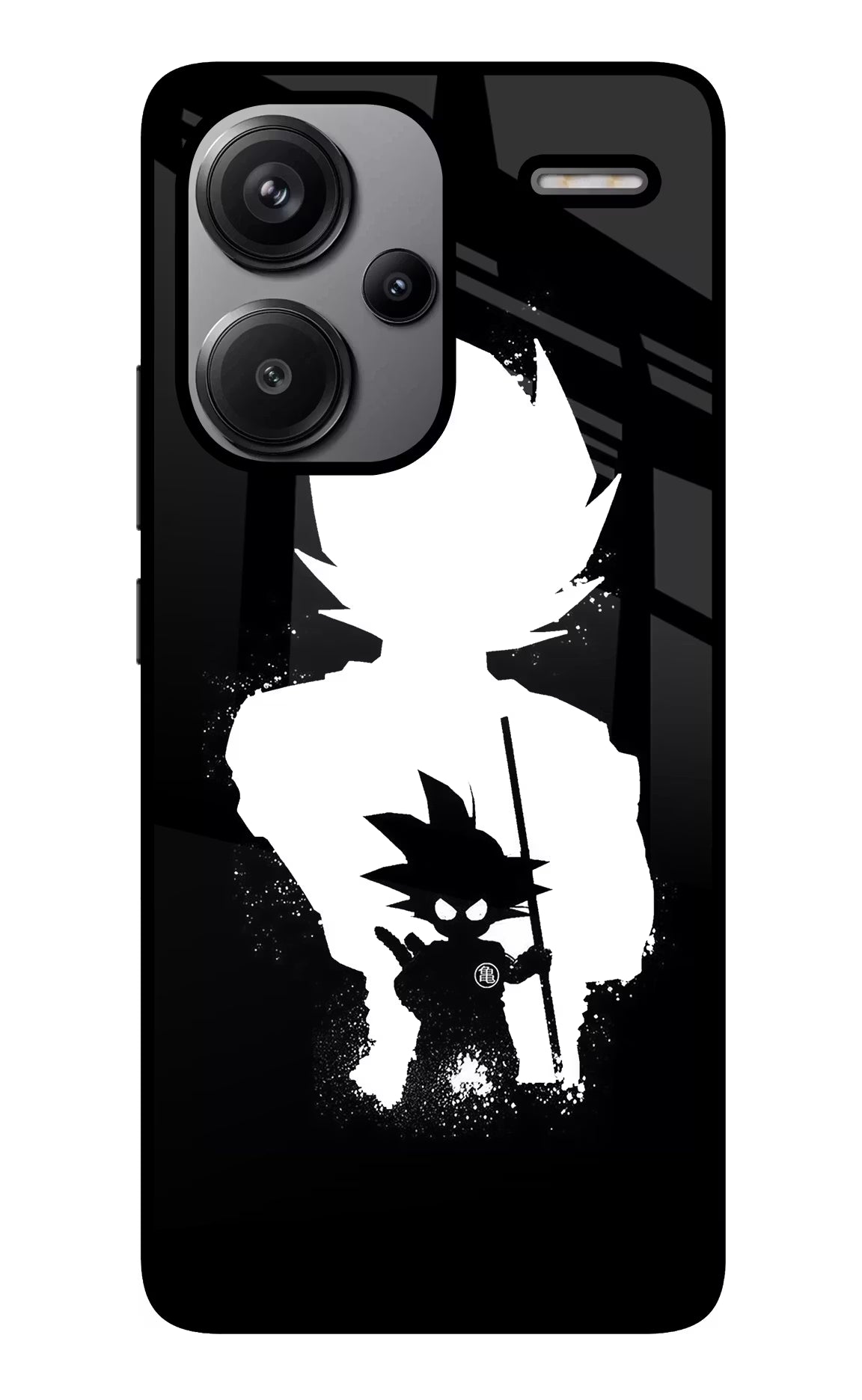 Goku Shadow Redmi Note 13 Pro+ 5G Glass Case Back Cover by Casekaro