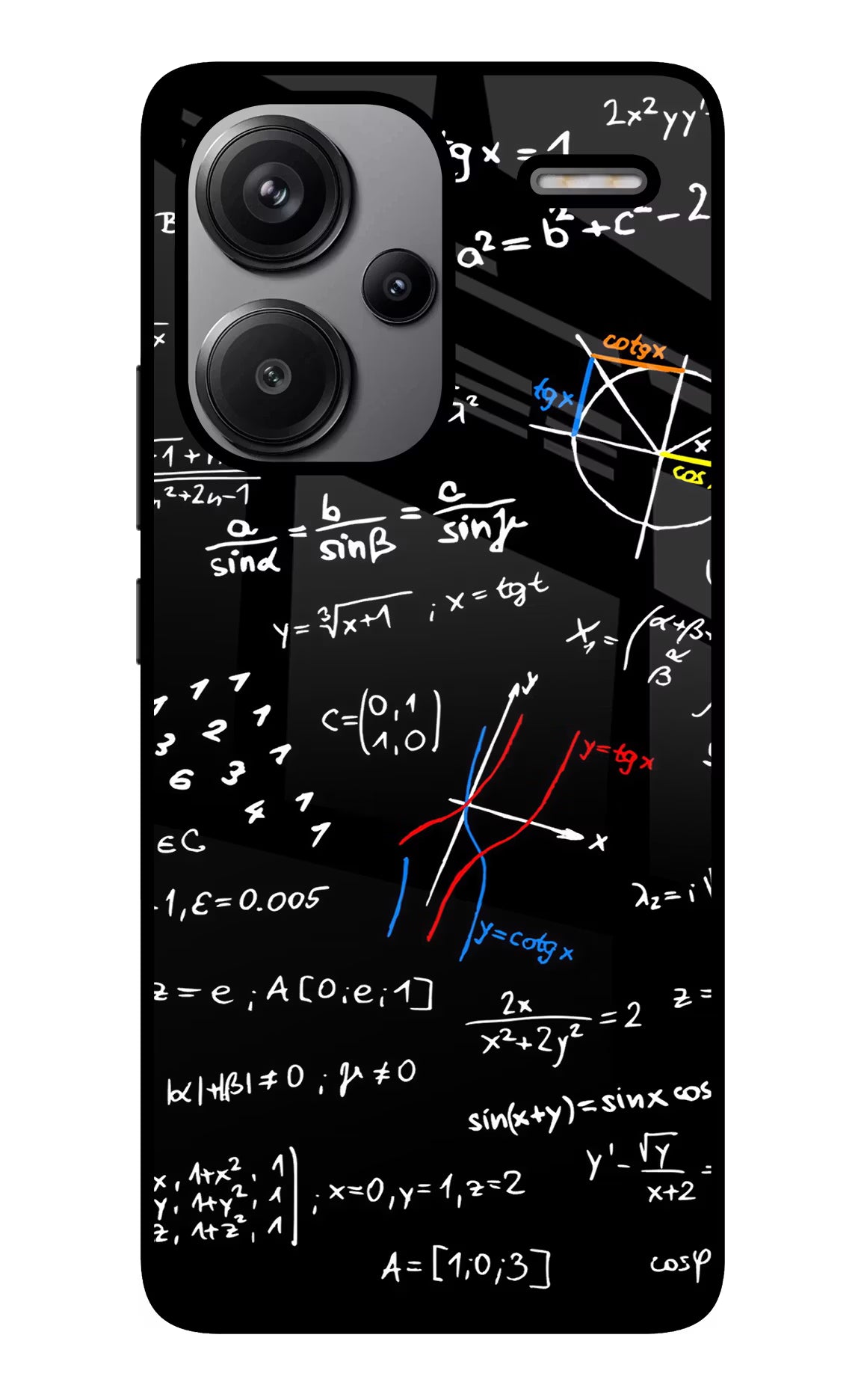 Mathematics Formula Redmi Note 13 Pro+ 5G Glass Case Back Cover by Casekaro