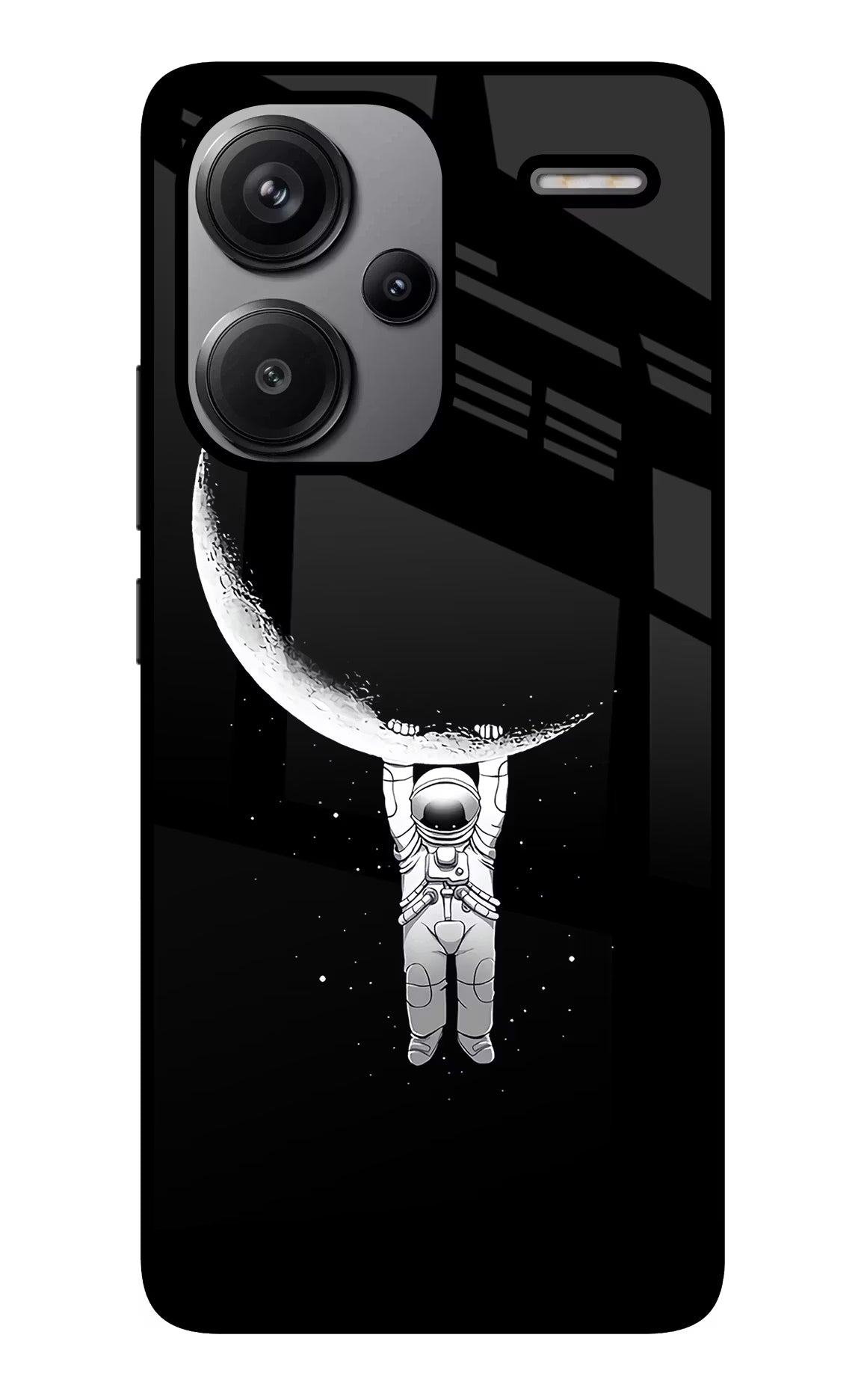 Moon Space Redmi Note 13 Pro+ 5G Glass Case Back Cover by Casekaro