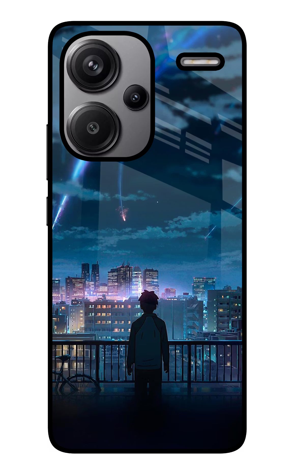 Anime Redmi Note 13 Pro+ 5G Glass Case Back Cover by Casekaro