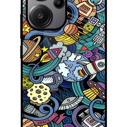 Space Abstract Redmi Note 13 Pro+ 5G Glass Case