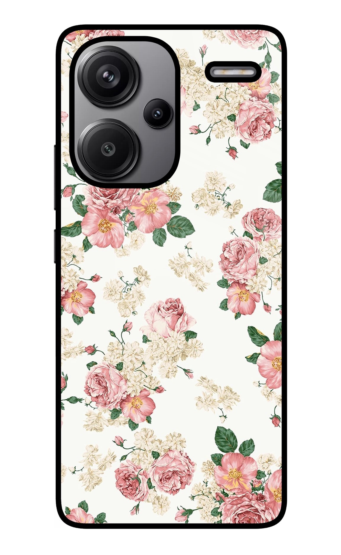 Flowers Redmi Note 13 Pro+ 5G Glass Case