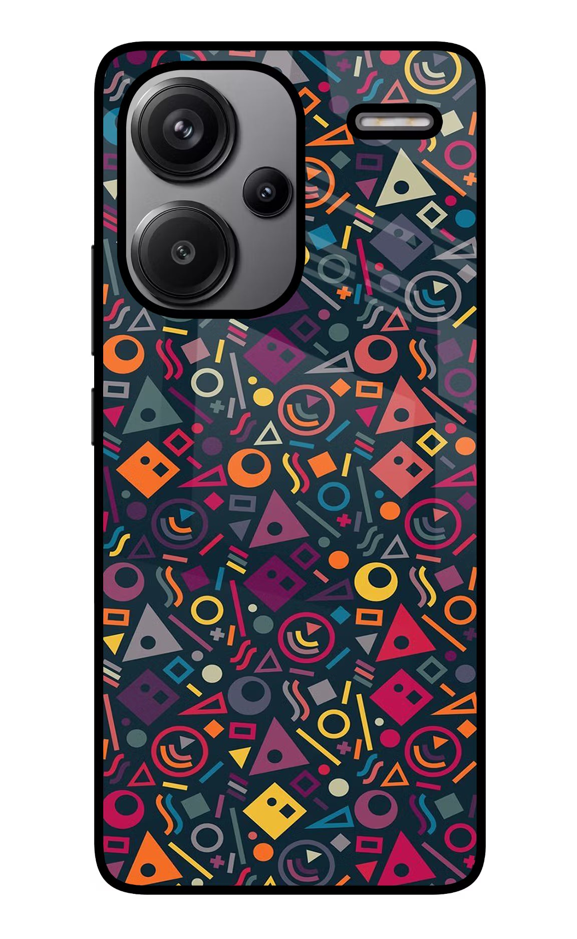 Geometric Abstract Redmi Note 13 Pro+ 5G Glass Case Back Cover by Casekaro