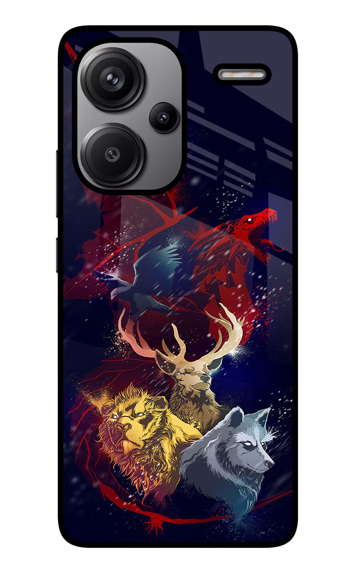 Game Of Thrones Redmi Note 13 Pro+ 5G Glass Case Back Cover by Casekaro