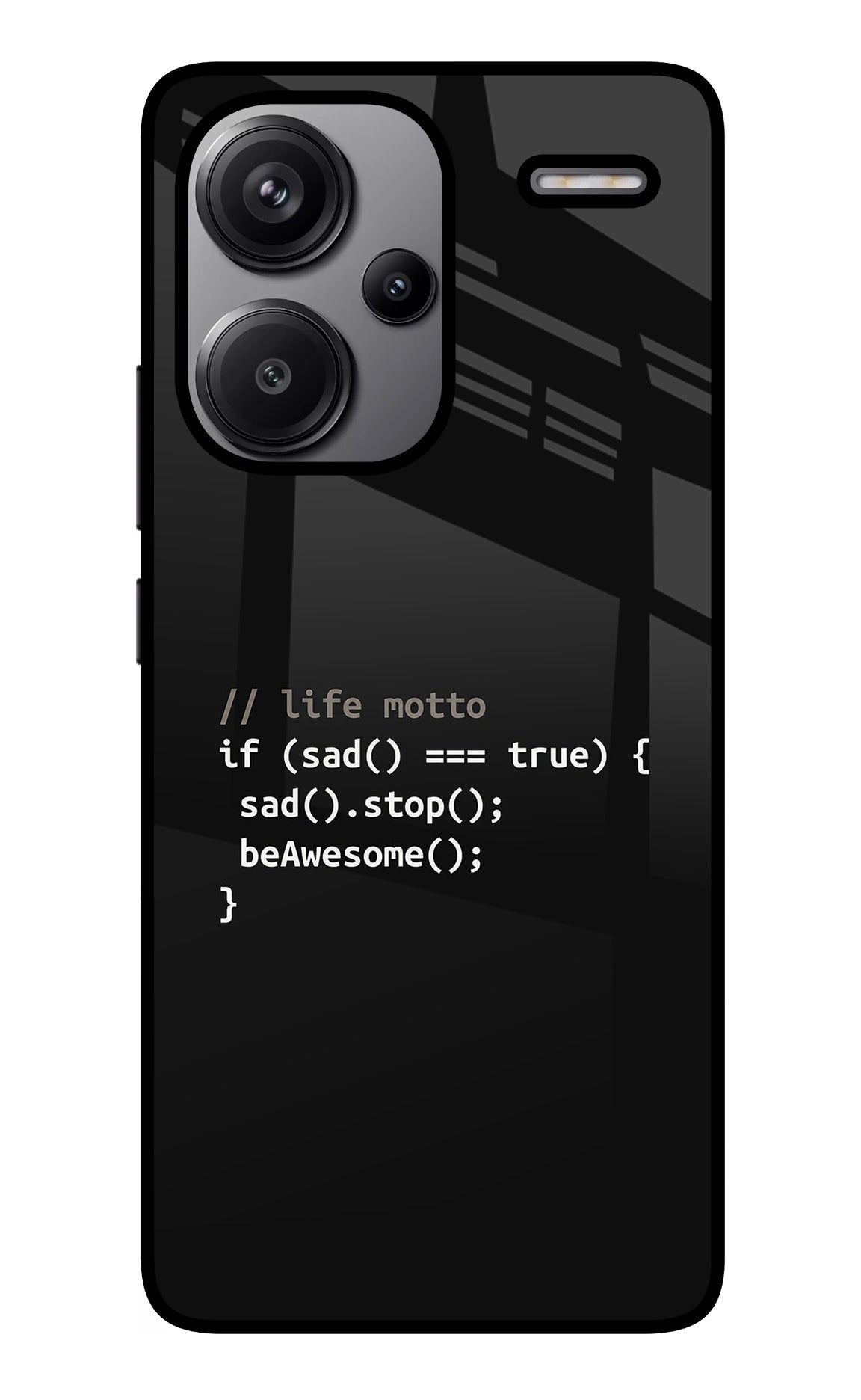 Life Motto Code Redmi Note 13 Pro+ 5G Glass Case