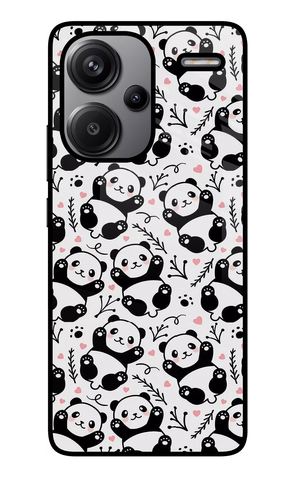 Cute Panda Redmi Note 13 Pro+ 5G Glass Case