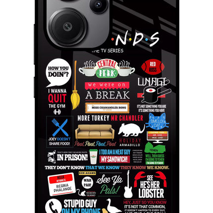 FRIENDS Redmi Note 13 Pro+ 5G Glass Case