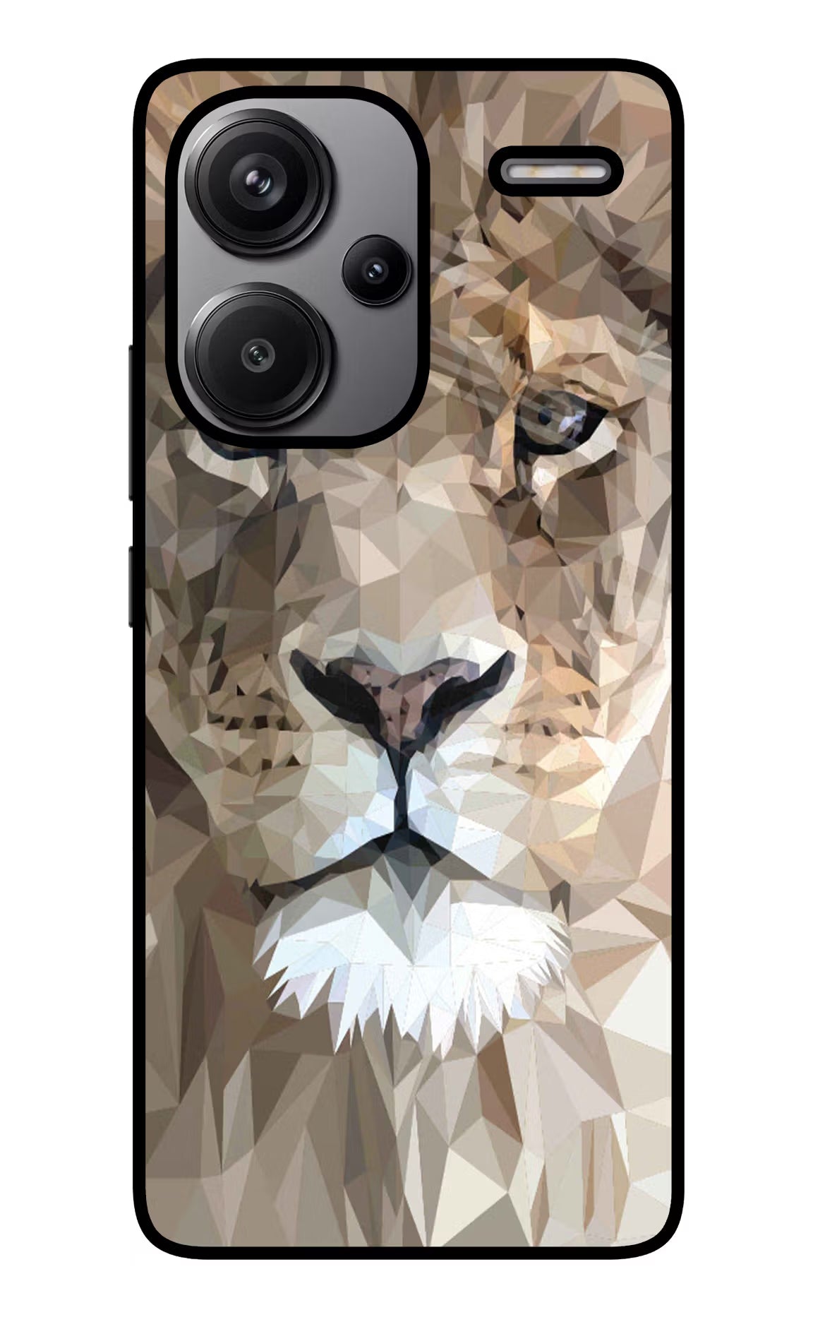 Lion Art Redmi Note 13 Pro+ 5G Glass Case Back Cover by Casekaro