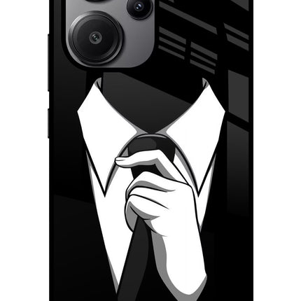 Black Tie Redmi Note 13 Pro+ 5G Glass Case