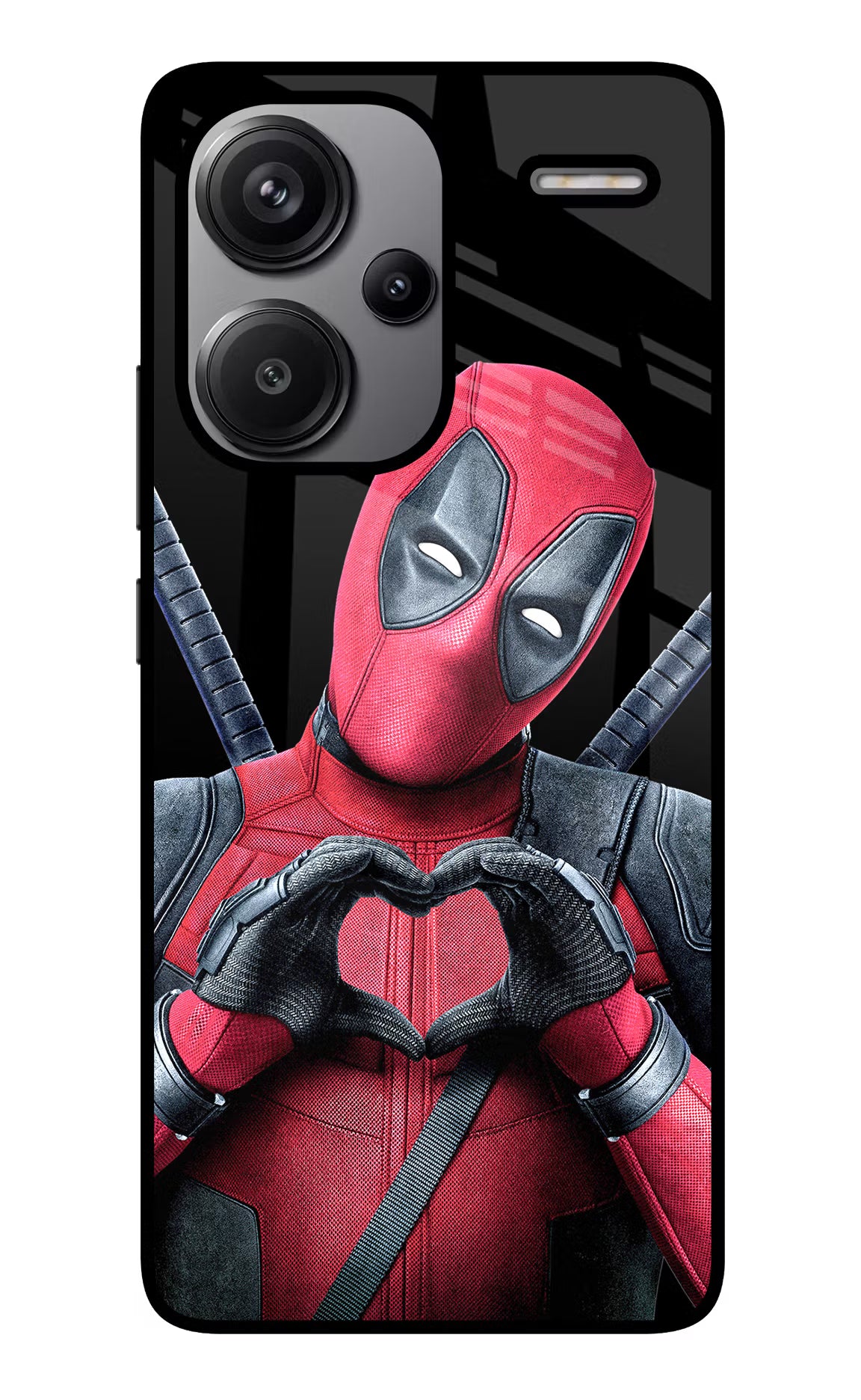 Deadpool Redmi Note 13 Pro+ 5G Glass Case Back Cover by Casekaro
