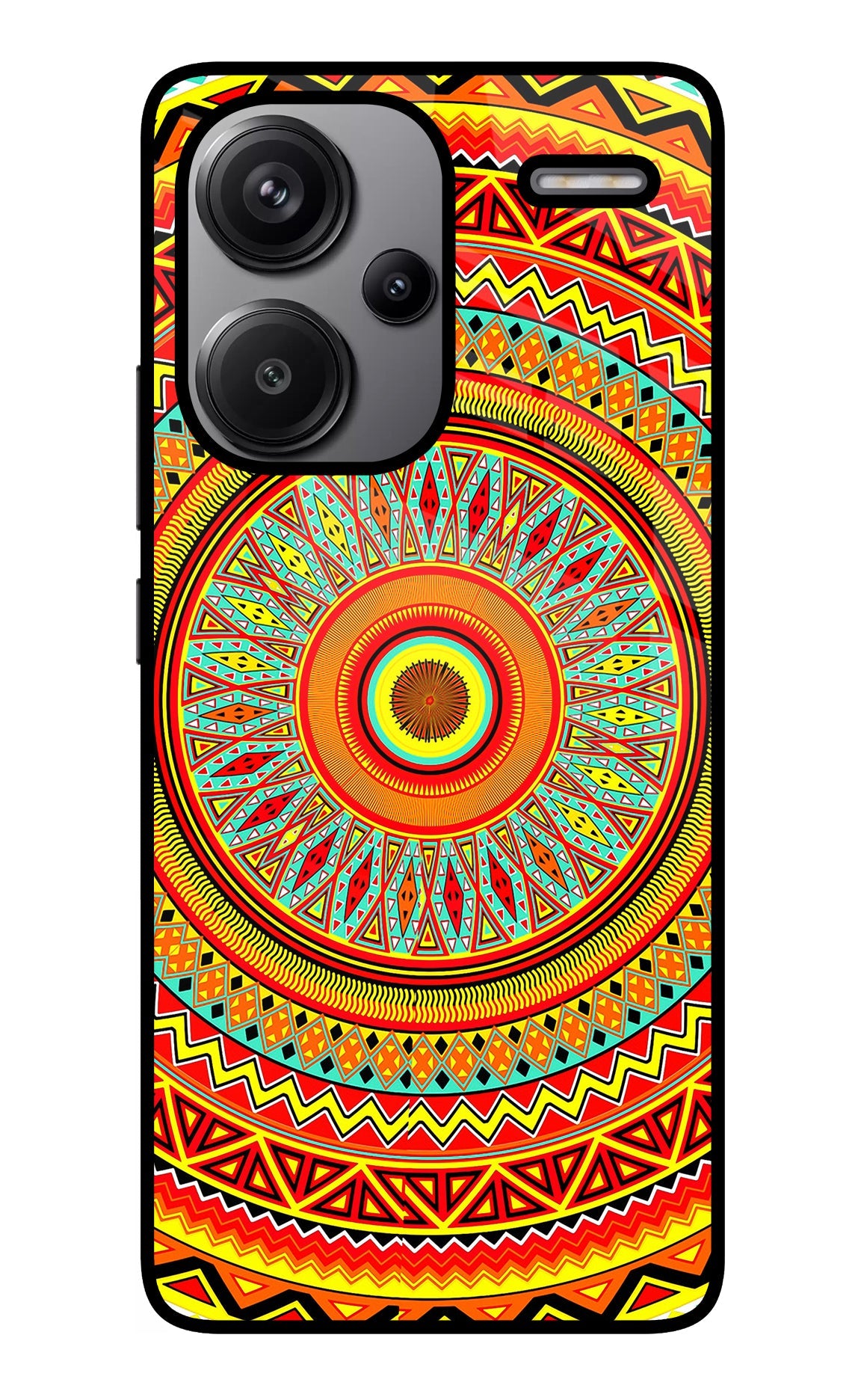 Mandala Pattern Redmi Note 13 Pro+ 5G Glass Case