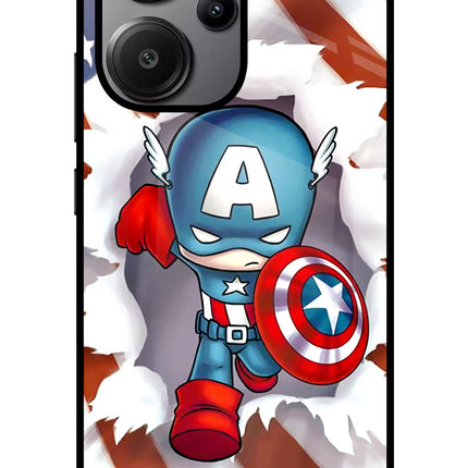 Captain America Redmi Note 13 Pro+ 5G Glass Case