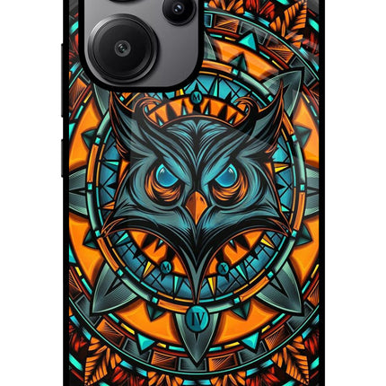 Angry Owl Art Redmi Note 13 Pro+ 5G Glass Case