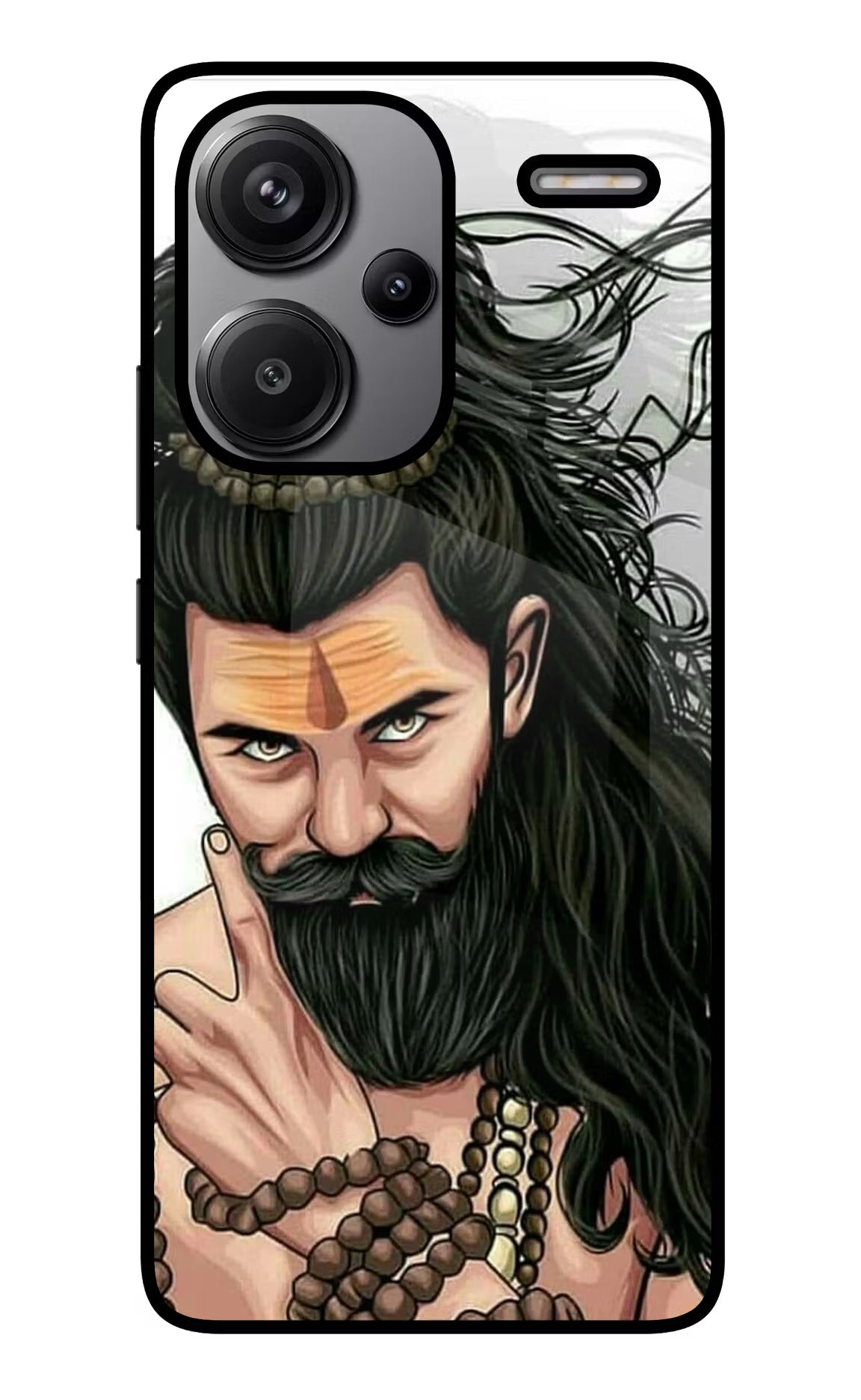 Mahadev Redmi Note 13 Pro+ 5G Glass Case Back Cover by Casekaro