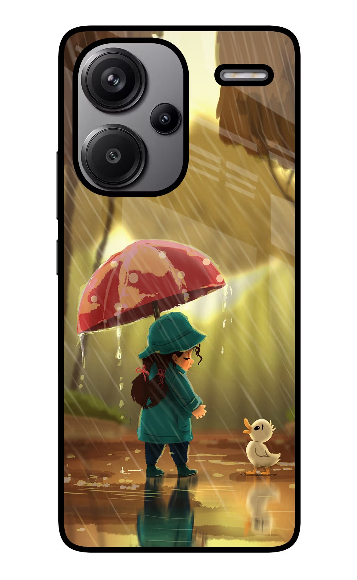 Rainy Day Redmi Note 13 Pro+ 5G Glass Case Back Cover by Casekaro