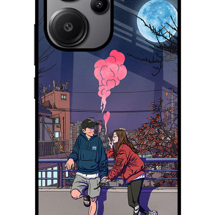 Chilling Couple Redmi Note 13 Pro+ 5G Glass Case
